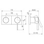 Hansa Loft - Mitigeur de baignoire encastré, avec inverseur pour 2 sorties, chrome 57649583 Hansa Loft - Mitigeur de baignoire encastré, avec inverseur pour 2 sorties, chrome 57649583