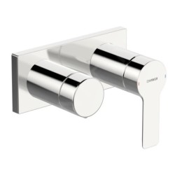 Hansa Ligna - Mitigeur de baignoire encastré, avec inverseur pour 2 sorties, chrome 44559583