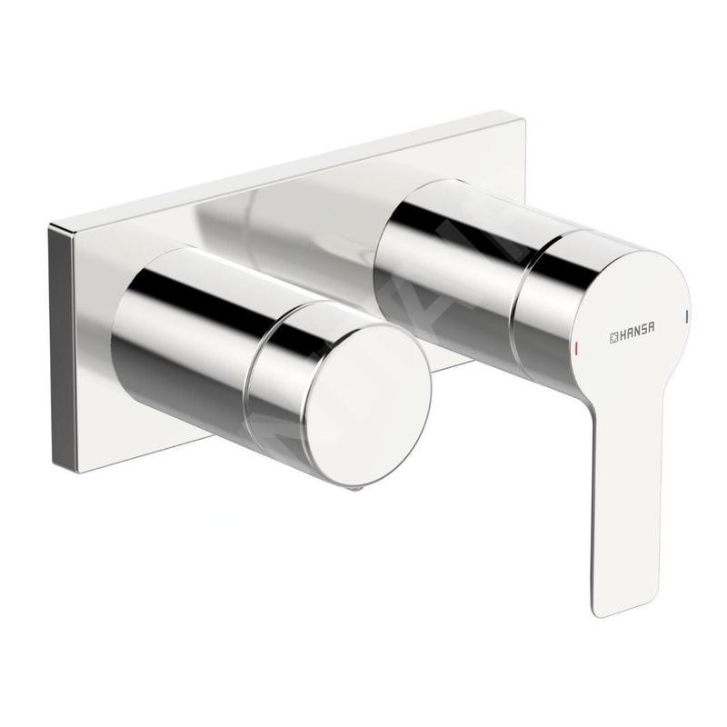 Hansa Ligna - Mitigeur de baignoire encastré, avec inverseur pour 2 sorties, chrome 44559583