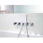 Hansa Ligna - Mitigeur de baignoire encastré, avec inverseur pour 2 sorties, chrome 44559583