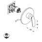 Kludi Balance - Mitigeur de douche encastré, noir mat/chrome 526558775