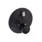 Kludi Balance - Mitigeur thermostatique encastré pour 2 sorties, noir mat/chrome 528308775 Kludi Balance - Mitigeur thermostatique encastré pour 2 sorties, noir mat/chrome 528308775