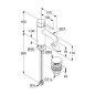 Kludi Bozz - Mitigeur de lavabo avec garniture de vidage Push-Open, noir mat 382663976