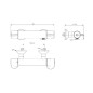 Ideal Standard Ceraplus II - Mitigeur thermostatique de douche, chrome A6871AA