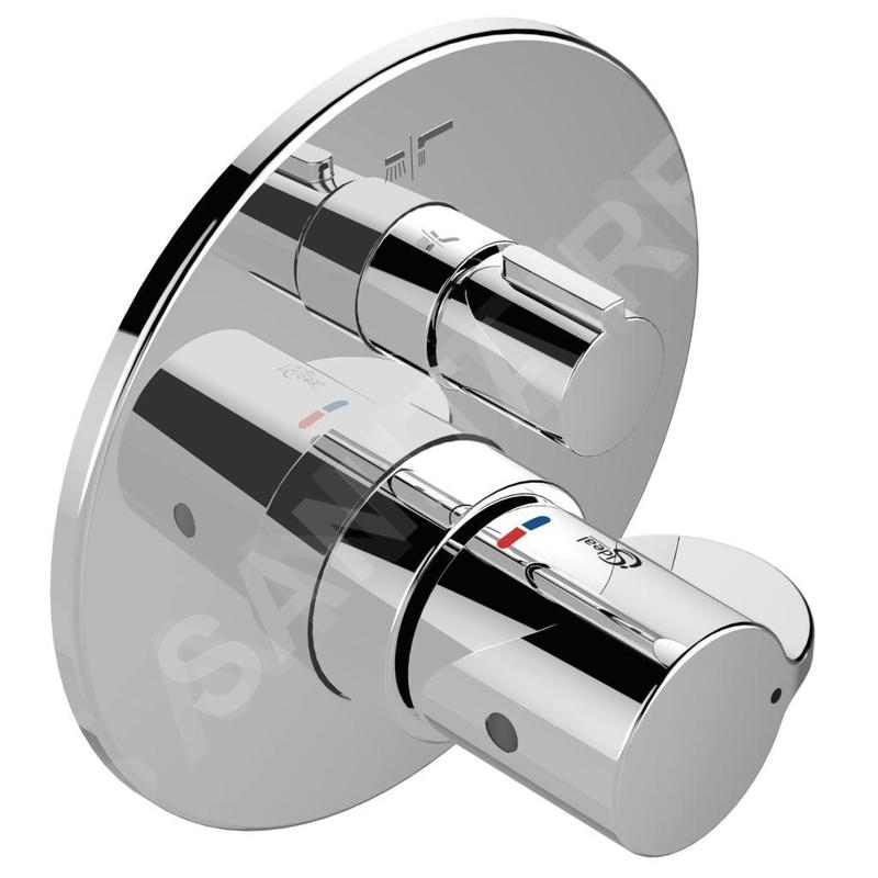 Ideal Standard Ceraplus II - Mitigeur thermostatique de baignoire encastré, chrome A6869AA