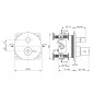 Ideal Standard Ceraplus II - Mitigeur thermostatique encastré de douche, chrome A6868AA