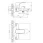 Aqualine Lotta - Mitigeur de baignoire, noir mat LT610B