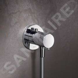 Keuco IXMO - Mitigeur thermostatique de douche SOLO encastré avec corps d'encastrement, chrome 59554010021