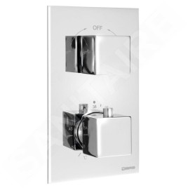 Sapho Latus - Mitigeur thermostatique de douche encastré, 2 sorties, chrome 1102-62