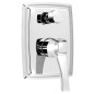 Sapho Dreamart - Mitigeur de douche encastré avec inverseur et corps d’encastrement, chrome DA042