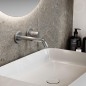 Ideal Standard Joy - Mitigeur de lavabo encastré, bec 180 mm, 2 trous, Silver Storm A7378GN