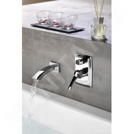 Sapho Dreamart - Mitigeur de douche encastré avec inverseur et corps d’encastrement, chrome DA042