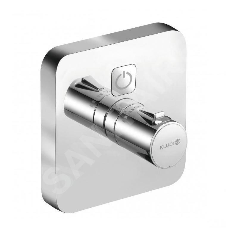 Kludi Push - Mitigeur de douche thermostatique encastré, pour 1 sortie, chrome 389010538