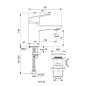 Ideal Standard CeraPlan - Mitigeur de lavabo avec Click-Clack, chrome BD216AA