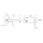 Sapho Dreamart - Mitigeur de lavabo encastré, avec corps d’encastrement, chrome DA004