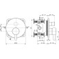 Ideal Standard CeraLine - Mitigeur encastré pour 2 sorties, noir A7389XG