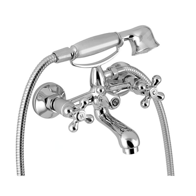 Novaservis Titania Retro II - Mitigeur de baignoire avec accessoires, chrome 99121,0