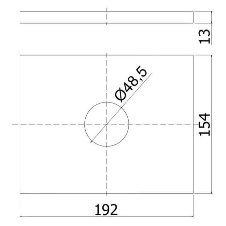 Paffoni West - Mitigeur encastré pour 1 sortie, chrome WSBOX010CR