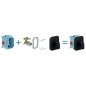 Ravak 10° Free - Mitigeur de douche TD F 066.20 encastré, noir X070159 Ravak 10° Free - Mitigeur de douche TD F 066.20 encastré, noir X070159