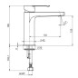 Jika Pure - Mitigeur de lavabo avec vidage Click-Clack, chrome H3114210041241
