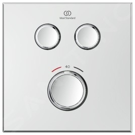 Ideal Standard CeraTherm Navigo - Mitigeur de douche thermostatique encastré pour 2 sorties, chrome A7302AA