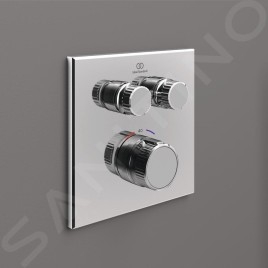 Ideal Standard CeraTherm Navigo - Mitigeur de douche thermostatique encastré pour 2 sorties, chrome A7302AA