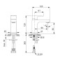 Ideal Standard Edge - Mitigeur de lavabo Slim Piccolo, chrome A7266AA