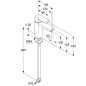 Kludi Pure&Style - Mitigeur de lavabo, noir mat 402923975