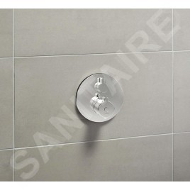 Hansa Clinica - Mitigeur thermostatique encastré pour 2 sorties, chrome 88619085