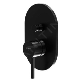 Steinberg 100 - Mitigeur encastré pour 2 appareils, noir mat 100 2103 3 S