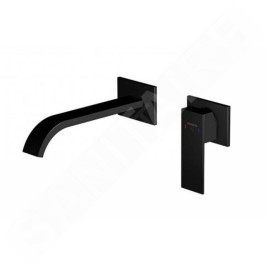 Steinberg 135 - Mitigeur de lavabo encastré, installation 2 trous, noir mat 135 1814 3 S