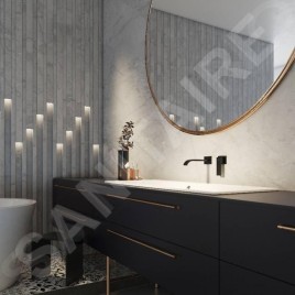 Steinberg 135 - Mitigeur de lavabo encastré, installation 2 trous, noir mat 135 1814 3 S