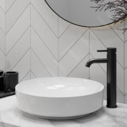 Steinberg 100 - Mitigeur de lavabo, noir mat 100 1700 S