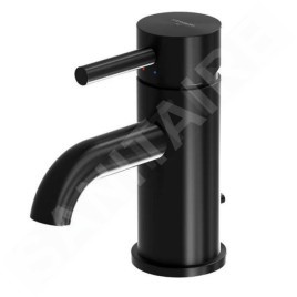 Steinberg 100 - Mitigeur de lavabo avec vidage, noir mat 100 1000 S