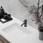 Steinberg 100 - Mitigeur de lavabo avec vidage, noir mat 100 1000 S