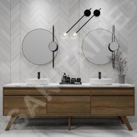 Steinberg 100 - Mitigeur de lavabo avec vidage, noir mat 100 1000 S