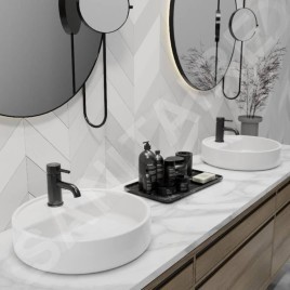 Steinberg 100 - Mitigeur de lavabo avec vidage, noir mat 100 1000 S