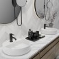 Steinberg 100 - Mitigeur de lavabo avec vidage, noir mat 100 1000 S