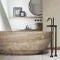Steinberg 250 - Mitigeur de baignoire au sol, noir mat 250 1162 S