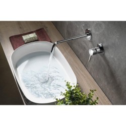 Sapho Rhapsody - Mitigeur de lavabo encastré avec corps d’encastrement, installation 2 trous, chrome 5553