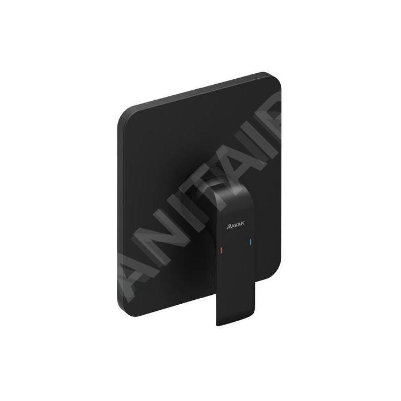 Ravak Flat - Mitigeur de douche encastré, noir mat X070180