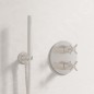 Steinberg 250 - Mitigeur thermostatique encastré, 2 sorties, nickel brossé 250 4133 3 BN