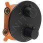 Sapho Rhapsody - Mitigeur thermostatique à encastrer, 2 sorties, avec corps d’encastrement, noir mat RH399B