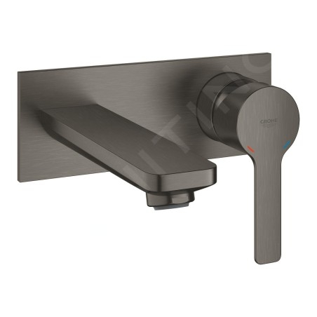 Grohe Lineare - Mitigeur de lavabo encastré, installation à 2 trous, Hard Graphite brossé 19409AL1