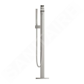 Grohe Eurocube - Mitigeur de baignoire à monter au sol avec accessoires, supersteel 23672DC1