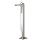 Grohe Eurocube - Mitigeur de baignoire à monter au sol avec accessoires, supersteel 23672DC1