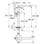 Grohe Plus - Mitigeur de baignoire à monter au sol, supersteel 23846DC3