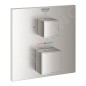 Grohe Grohtherm Cube - Mitigeur thermostatique de douche à encastrer, supersteel 24153DC0