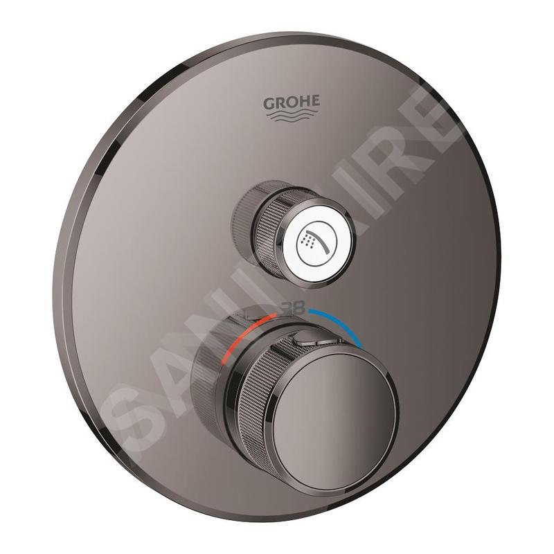 Grohe Grohtherm SmartControl - Mitigeur thermostatique encastré de douche avec 1 sortie, Hard Graphite 29118A00