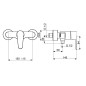 Hansa Vantis - Mitigeur de douche, chrome 52450167